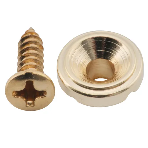 Musiclily Pro Gold Steel Vintage Round String Guide Retainer For Tele Guitar