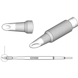 Lötspitze für T210-A/T210-NA, Hohlkehle 1,5 mm von JBC