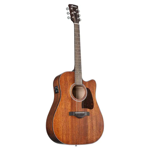 Ibanez Artwood AW54CE-OPN Westerngitarre - Elektroakustische Dreadnought-Gitarre mit massiver Okoume-Decke, ideal für Bühnenauftritte dank integriertem Fishman Pickup und 2-Band EQ.