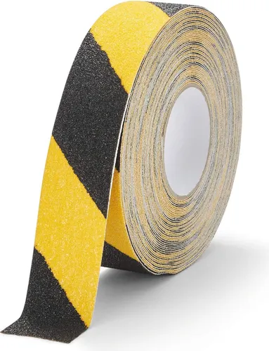 Durable Antirutsch-Klebeband Grip+, 15m x 50mm - Absperrbänder für Innen- und Außenbereich, rutschhemmend mit grober Körnung für sichere Treppen und Rampen. Selbstklebend und zuschneidbar für individuelle Lösungen.