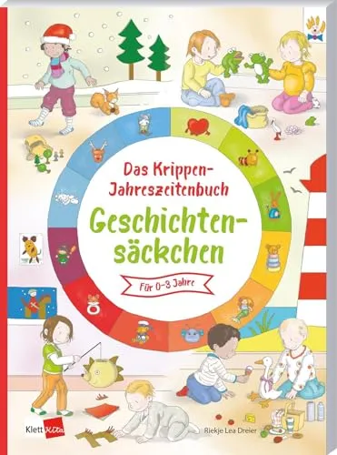 Das Krippen-Jahreszeitenbuch: Geschichtensäckchen in beige von Klett Kita GmbH