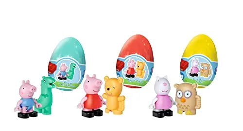 BIG-Bloxx Peppa Pig Funny Eggs - Ergänzung zu den Spielesets der BIG-Bloxx Reihe, drei Figuren mit 