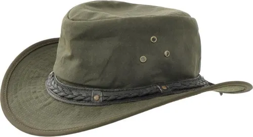 Origin Outdoors Ranger Oilskin Hut, M (56/57), oliv - Hüte & Mützen, wetterfest und ideal für Outdoor-Abenteuer, schützt vor Regen und Sonne.