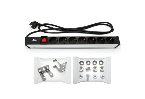 ARLI Steckdosenleiste 19 Zoll 1U