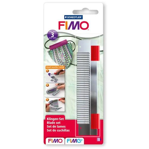 FIMO® Klingen-Set (1 starre, 1 flexible, 1 geriffelte Klinge)