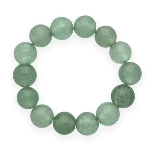 Lebensquelle Plus Mini Kugel Ring | 4mm | Hochwertiger Edelsteinring (Aventurin, grün, 55-57)