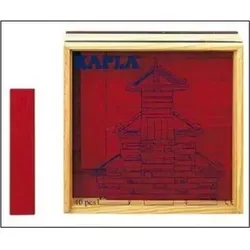 Kapla France SARL KAPLA 40er Quadrate rot 6 - Rot