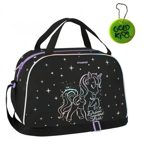 Sporttasche Kinder - Umhängetasche mit Einhorn Motiv für Mädchen & Jungen - Unisex Kinder Sporttasche mit einzigartigem Einhorn Motiv, perfekt für Fitnessstudio & Training, stilvoll und funktional.