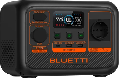 Bluetti AC2P Portable Powerstation schwarz von BLUETTI