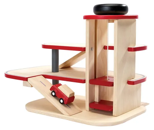 PlanToys Spiel-Parkgarage Stadtparkhaus 28x23x38 cm