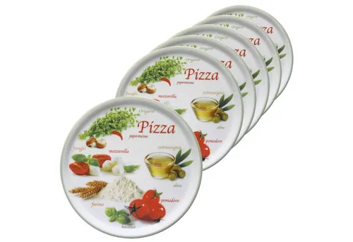 MamboCat Pizzateller 6er Set Napoli in grün von MamboCat