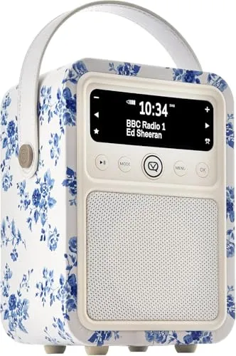 Laura Ashley Monty DAB+ Radio mit Bluetooth - Tragbares Wecker-Radio - Radios mit DAB+, Bluetooth und USB, ideal für Musikliebhaber, perfekt für unterwegs oder zu Hause.
