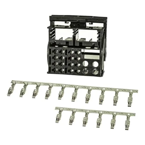 tomzz Audio 5800-132 Quadlock Stecker Gehäuse Montage Set Inclusive 16 Kontakte für Autoradiokabel