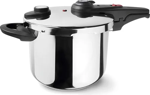 Lacor Master 71886 Drucktopf, Edelstahl, Silber - Hochwertiger Edelstahl-Drucktopf mit 2 Kochlevel, ergonomischem Verschluss und sicherer Handhabung – ideal für alle Küchenarten.