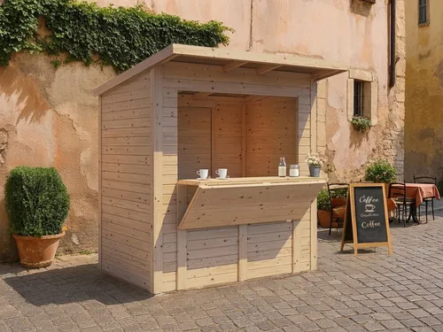 WOODTEX Marktstand Holz
