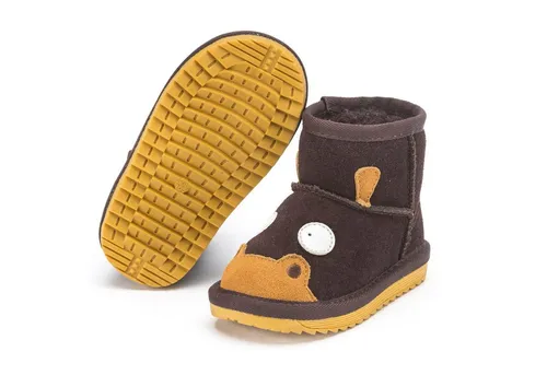 Snugs SNUGS Lammfell Stiefel Kinder - Warm und bequem Winterstiefel Kinder Winterstiefel (Wild-Leder Stiefel, Lammfell Schuhe) Stiefel für Kinder