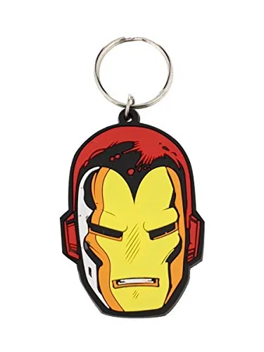 Marvel Iron Man Face Gummi Schlüsselanhänger