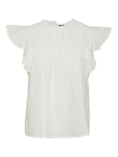 VERO MODA Damen VMTRINE SL LACE WVN GA NOOS Top - Elegantes Lace-Design - Tanktops & Träger-Tops für Damen mit zauberhaftem Spitzen-Detail, perfekt für einen lässigen Look oder als schickes Outfit mit Schmuck.