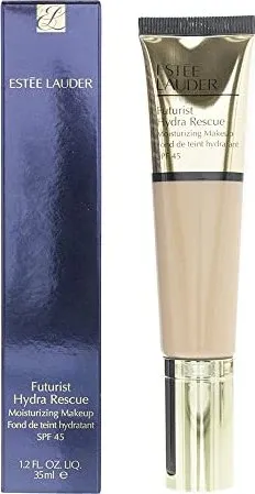 Esteé Lauder Futurist Hydra Rescue Foundation SPF45 - No. 2W1 Dawn - Make-up mit mittlerer bis voller Deckkraft, spendet Feuchtigkeit und bietet Sonnenschutz SPF 45. Enthält hautfreundliche Inhaltsstoffe wie Probiotika und Chia-Samenextrakt.