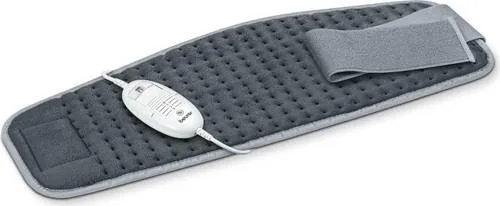 Beurer HK 49 Cosy Heizkissen - Multifunktionsheizkissen für Bauch und Rücken, mit Gummiband, Abschaltautomatik und Schnellheizung, maschinenwaschbar in Grau