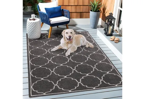 Sanat Teppich Berlin - Rechteckig, 6 mm Höhe, In- und Outdoor - Flachgewebe-Teppich, robust und pflegeleicht, ideal für Terrasse, Balkon oder stark beanspruchte Innenräume. Wetterfest und strapazierfähig für jede Umgebung.