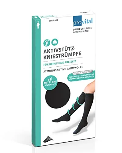 provital Damen Kniestrumpf Aktiv-Stützkniestrümpfe 10-14 mmHG