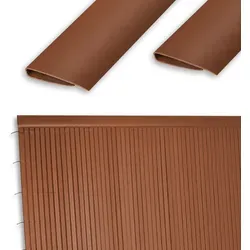 PVC Abschlussleiste 100cm (1 x 100 cm) - Braun/Gelb