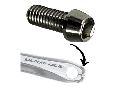 Fantic26 Fahrradkurbel Titan M6 Innensechskant Hollowtech 2 Shimano Kurbelarm Klemm Schraube