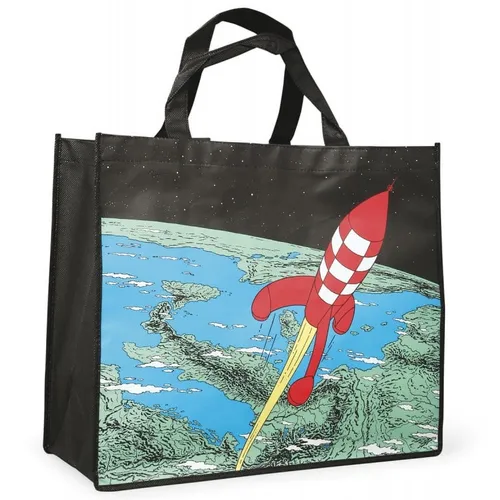 Tim & Struppi TINTIN 04244 Einkaufstasche Mondrakete 45x38x20cm NEU
