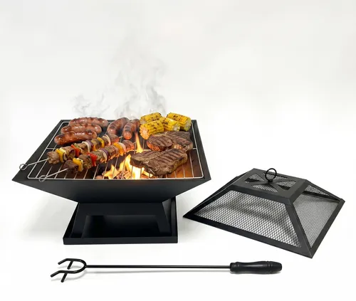 Feuerschale Feuertonne Feuerkorb mit Grillrost