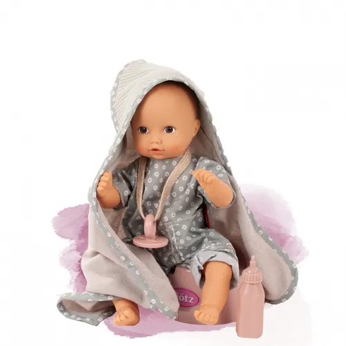 Götz 2253045 Aquini Girl Avocado Puppe - 33 cm Badepuppe ohne Haare, 100% wasserdicht mit 6-teiligem Zubehörset für kreativen Spielspaß