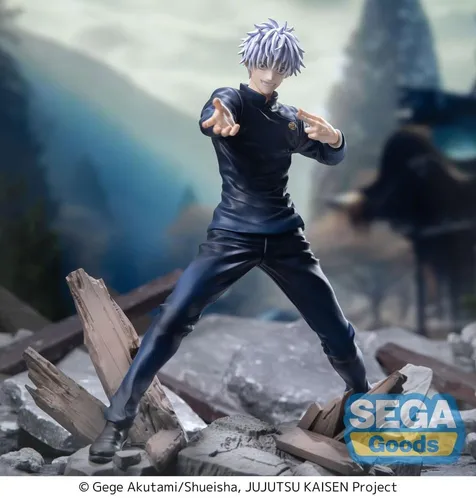 Sega - Jujutsu Kaisen Luminasta Satoru Gojo Statue 18 cm - Actionfiguren: Hochwertige PVC Statue von Satoru Gojo aus Jujutsu Kaisen, 18 cm groß, ideal für Sammler und Fans, inklusive Base und bedruckter Box.