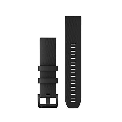 Garmin Quickfit-Armband 22mm für Fenix-Serie und mehr - Uhrenarmbänder für Sportmessgeräte, hochwertiges Silikon, schnell wechselbar ohne Werkzeug für individuellen Look und perfekten Sitz.