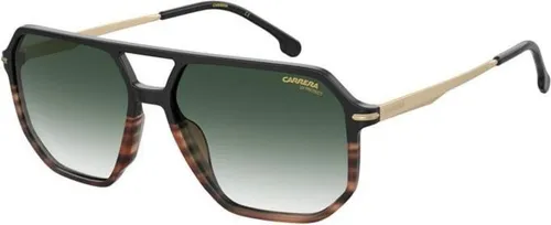Carrera Unisex 324/S Sonnenbrille, Schwarz Havanna, 59 - Sportbrillen mit quadratischem Design und doppelter Brücke, leicht und stilvoll für aktive Abenteuer im Freien.