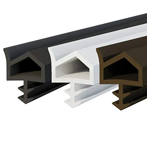 DQ-PP Türdichtung – Weiß – 5 Meter – TPE Gummi – STD-06 – Falzbreite: 12mm – Nutbreite: 4mm – Zimmertürdichtung Gummidichtug Dichtband Zargendichtung Dichtprofil Holztür Antidehnungsfaden