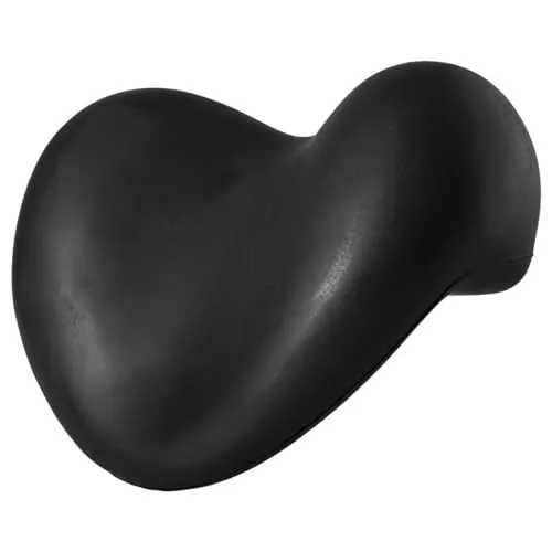 Sanixa Luxus Badewannenkissen mit Rutschfestem Design, Ergonomische Nackenstütze, Einfach zu Reinigendes Material, in Schwarz, 24x21 cm