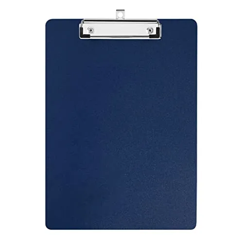 Klemmbrett, A4 Kunststoff Klemmbretter mit einziehbaren Haken, Standard A4 Letter Size Klemmbretter, Geeignet für Büroangestellte, Studenten, Lehrer (31,5 cm x 22,5 cm) - Dunkelblau