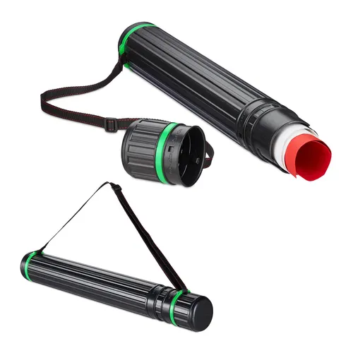 Posterrolle 2x Plakatröhre Deckel Flipchartrolle ausziehbar Transportbilderrolle