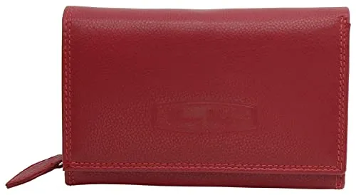 Money Maker Damen Leder Geldbörse mit RFID-Schutz - Damen-Geldbörse aus echtem Leder mit RFID-Schutz für maximale Datensicherheit. Viel Stauraum mit Platz für 12 Karten, Münzfach und geschenkfertiger Box - perfekt für jeden Anlass!