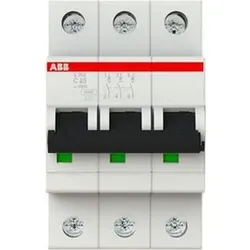 ABB S203-C25 Leitungsschutzschalter - FI-Schutzschalter mit Charakteristik C bis 25A, 6kA Kurzschlussfestigkeit und patentierter Anschlussklemme für einfache Handhabung und Sicherheit.