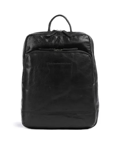 The Chesterfield Brand Mack Backpack - Rucksack aus robustem Leder im Vintage-Style, mit gepolstertem Laptop- und Tabletfach, ideal für Schule und Freizeit.