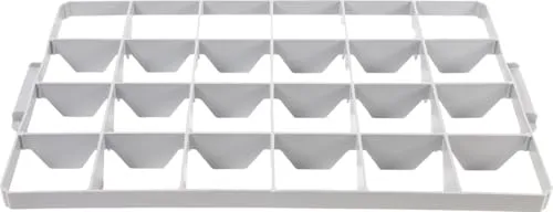 Surplus Systems Gläsereinsatz für Eurobox 60 x 40 cm 24 Fächer, 2-teilig Boxen, Körbchen & Kisten