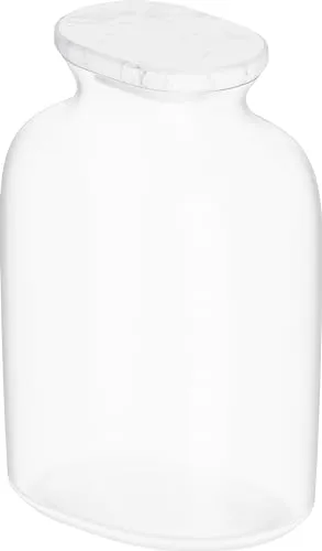 BLANCO Glaskaraffe | Mattes / Frosted Glas, Marmordeckel | 1l Wasserkaraffe für kohlensäurehaltiges Wasser & normales Leitungswasser ​ | für alle Filterarmaturen oder drink.system | [9x12,4x17,6 cm]