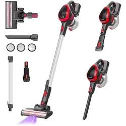 VacniQ H55S Akku Staubsauger Kabelloser 220W Staubsauger 33KPA mit LED 45 Minuten Laufzeit - Weiß