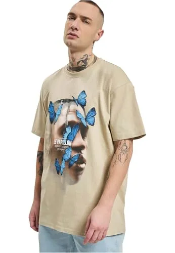 Mister Tee Herren T-Shirt Le Papillon Oversize Tee Sand L
