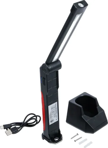 BGS-74636 Akku-Knicklampe COB-LED 6,5 W mit Ladestation