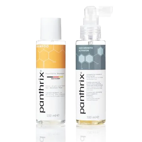 Panthrix Haarpflege-Set für Haarwachstum - Dieses Haarpflege-Set bietet eine effektive Kombination aus Shampoo und Serum zur gezielten Unterstützung des Haarwachstums. Ideal für Männer und Frauen, die ihre Haarpflege gezielt verbessern möchten.
