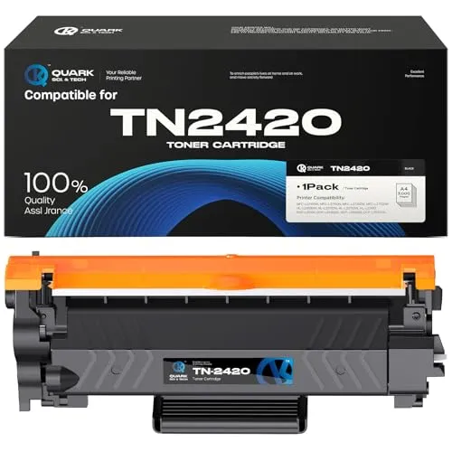Quark für TN2420 Toner TN-2420 Kompatibel Toner für Brother MFC L2710DW TN 2420 2410 TN2410 MFC-L2710DW HL-L2350DW MFC-L2710DN HL-L2310D DCP-L2530DW MFC-L2750DW DCP-L2510D HL-L2375DW (1 Schwarz)