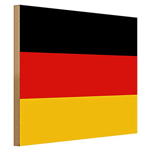 Holzschild Flagge Deutschland 40x30cm Flag of Germany