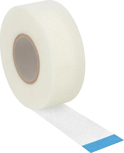 Selbstklebendes Fugenband - 50mm, 90m, 96 Rollen - Hochwertiges selbstklebendes Fugenband mit 50mm Breite und 90m Länge pro Rolle. Ideal zur Stabilisierung und Abdichtung von Fugen bei Gipskartonplatten. 96 Rollen für umfangreiche Projekte.